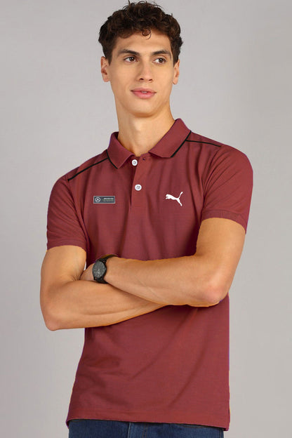 Pma AMG Benz Edition Premium Men's Polo Shirt In Plum