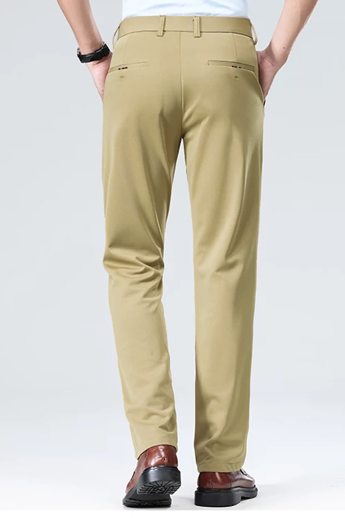 Turbo Axis Intelli-Drape Refined Fit Twil Cotton Pent In Moss Green