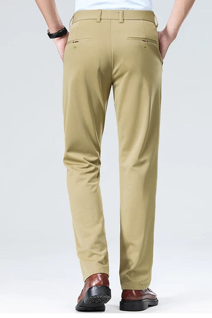 Turbo Axis Intelli-Drape Refined Fit Twil Cotton Pent In Moss Green