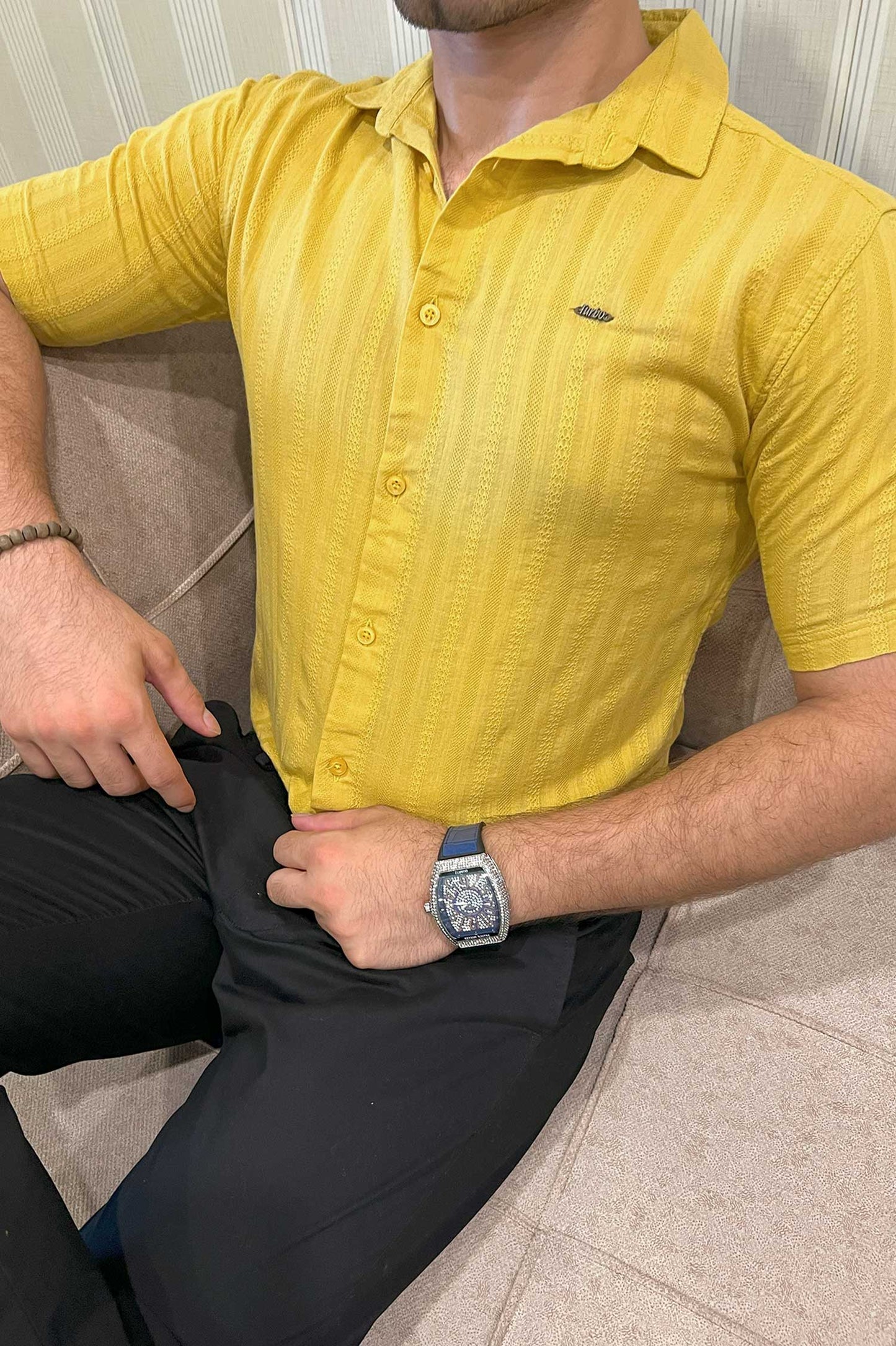 Turbo Endless Cool Embossed Casual Shirt