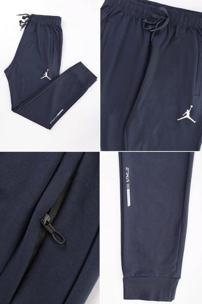 Jrdn 'Flight-Ready' Kinetic Stretch SlimFit Trouser In Navy Blue