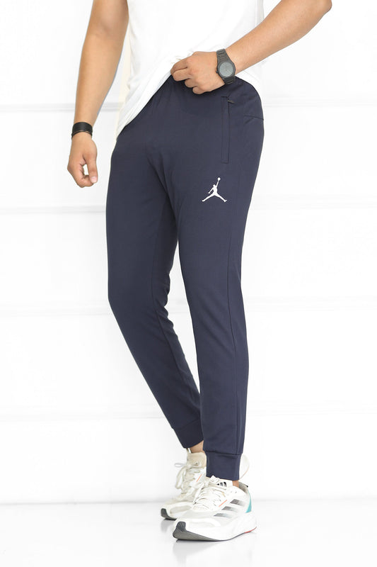 Jrdn 'Flight-Ready' Kinetic Stretch SlimFit Trouser In Navy Blue