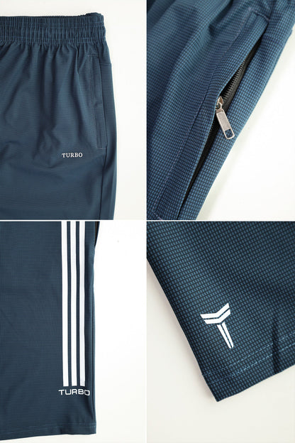 Turbo Trackside Triple Stripe Big Size Dry-Fit Men's Shorts