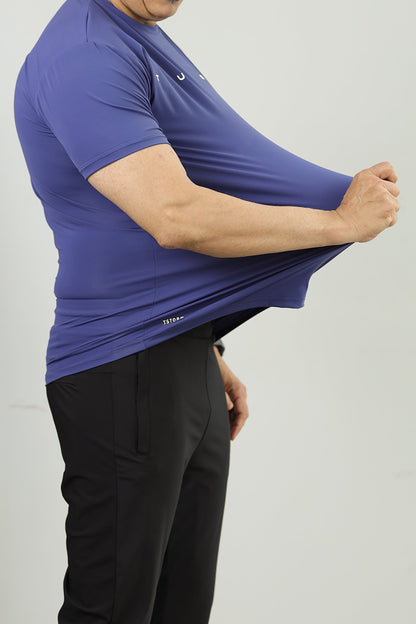 Turbo Multi-Sport Versatile Performance Dry-Fit Tee In Navy Blue