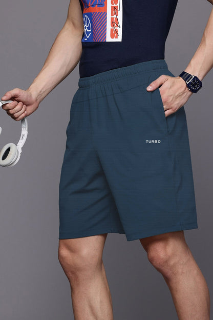 Turbo Trackside Triple Stripe Big Size Dry-Fit Men's Shorts
