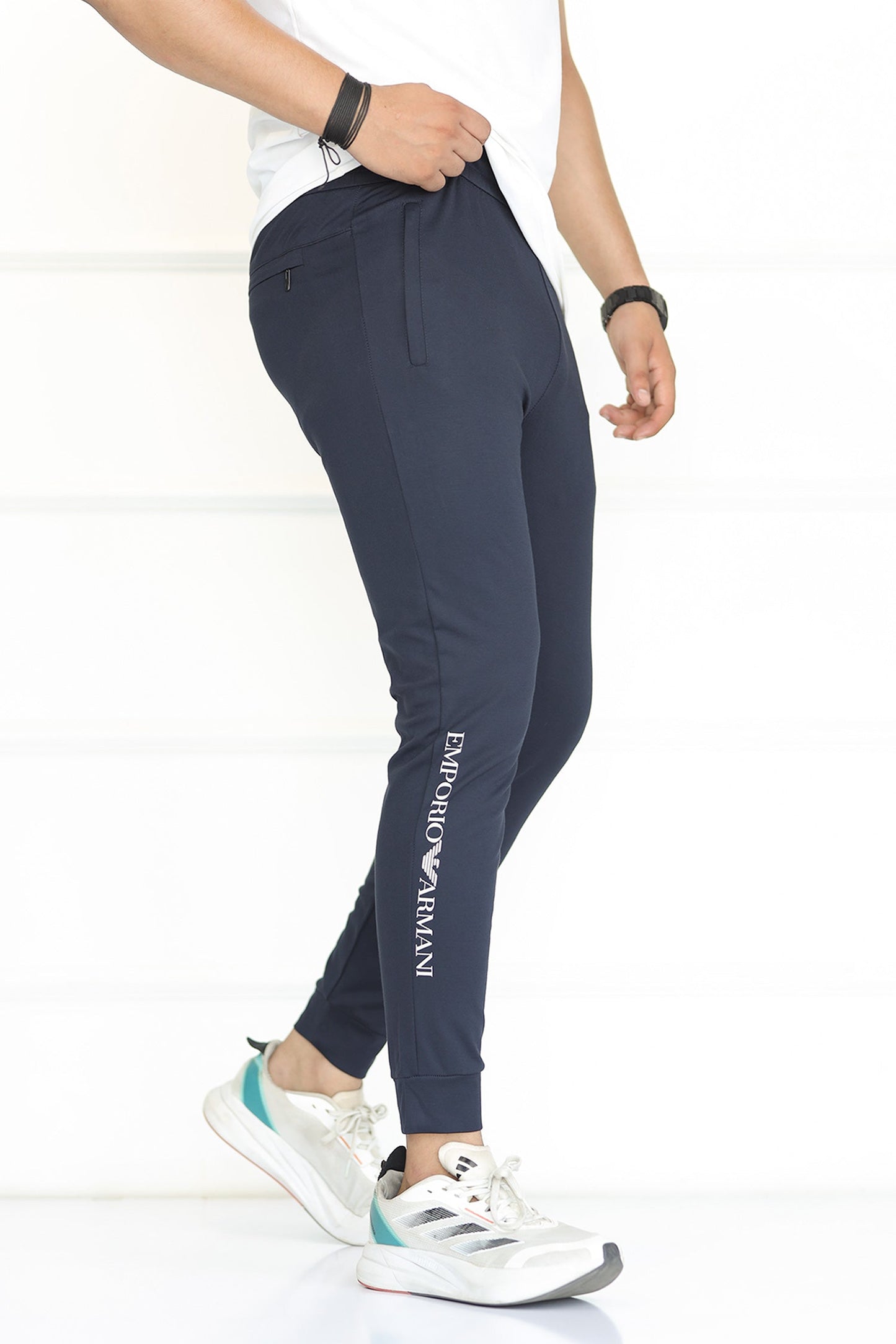 Armni 'Emporio' Division Active SlimFit Trouser In Navy Blue