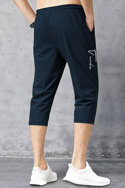 Turbo Autograph Series Dry-Fit Men's Shorts In Navy Blue