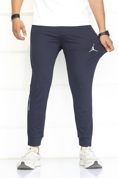 Jrdn 'Flight-Ready' Kinetic Stretch SlimFit Trouser In Navy Blue