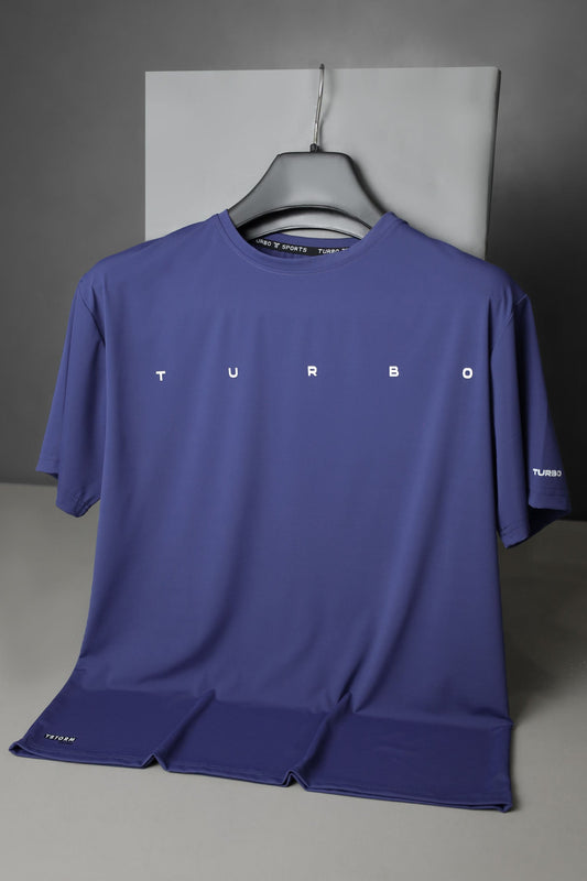 Turbo Multi-Sport Versatile Performance Dry-Fit Tee In Navy Blue