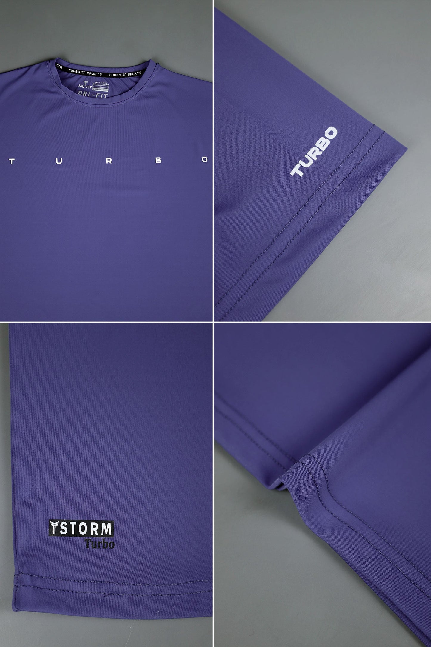 Turbo Multi-Sport Versatile Performance Dry-Fit Tee In Navy Blue