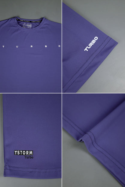 Turbo Multi-Sport Versatile Performance Dry-Fit Tee In Navy Blue