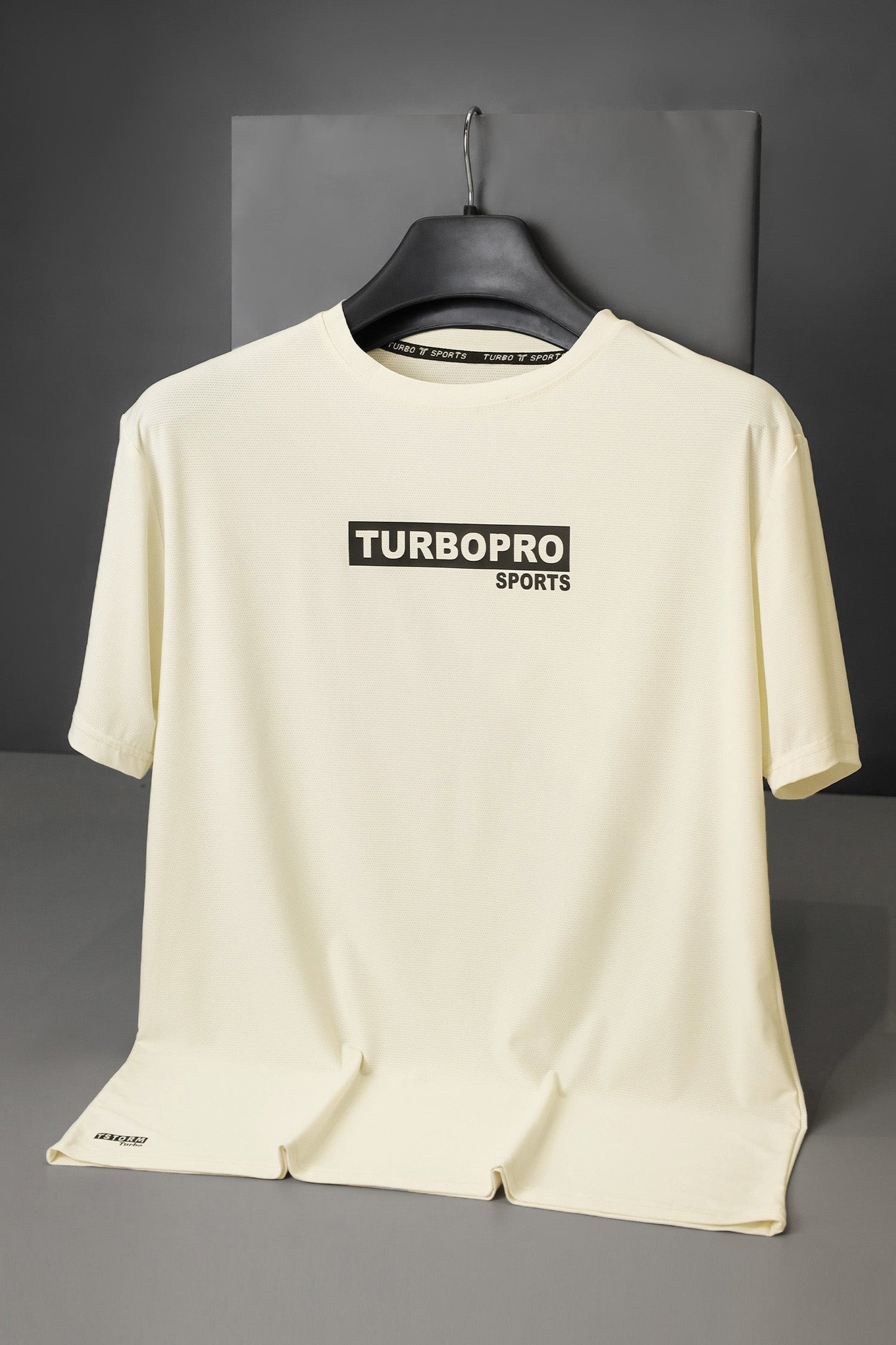 Turbo Pro Sports Climalite Mesh Dry-Fit Tee In Off White