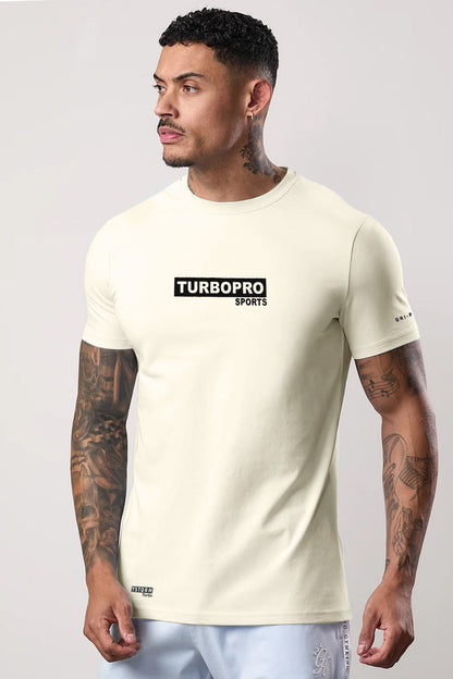 Turbo Pro Sports Climalite Mesh Dry-Fit Tee In Off White