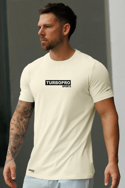 Turbo Pro Sports Climalite Mesh Dry-Fit Tee In Off White