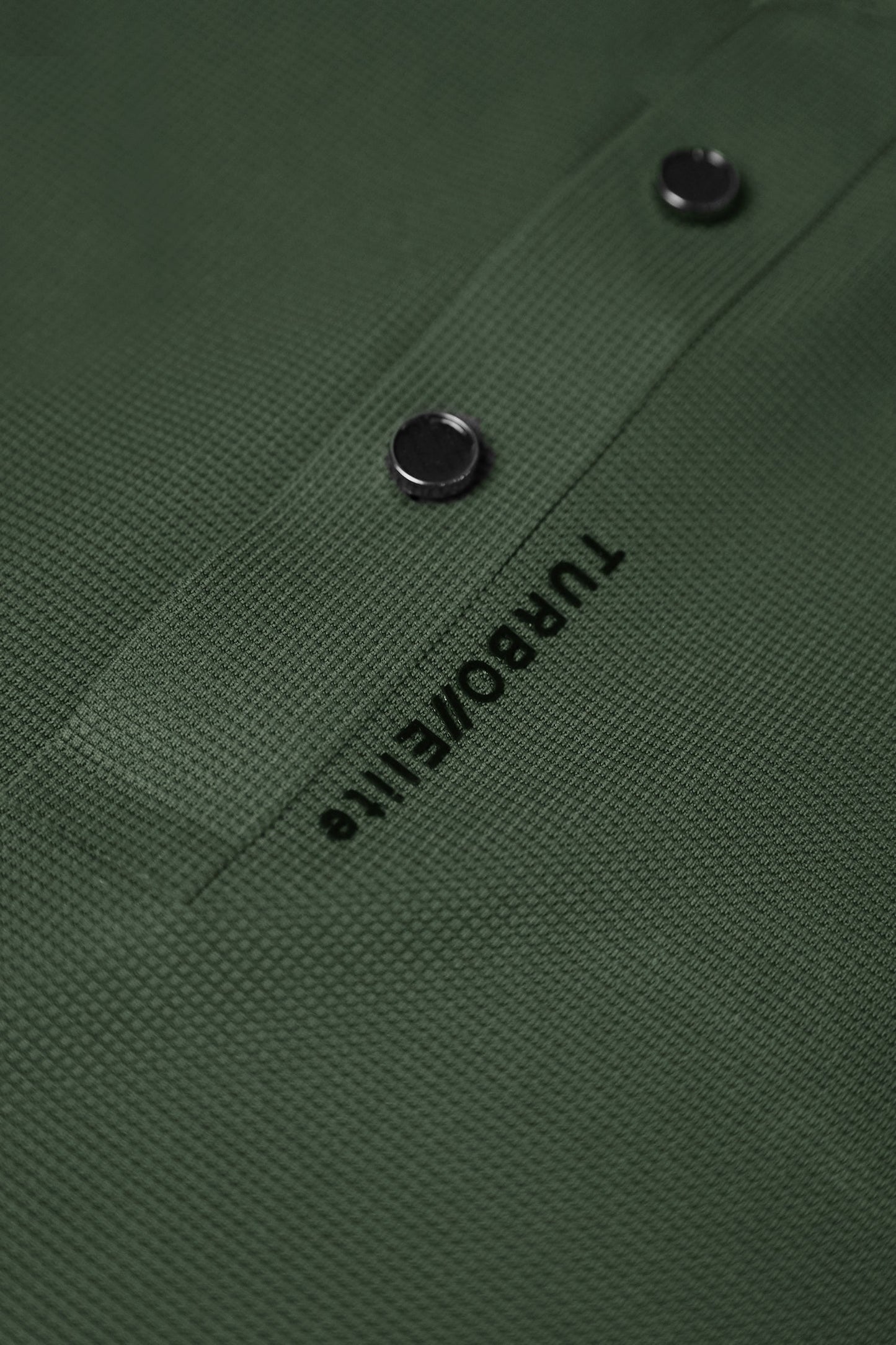 Turbo Elite Seamless Men's Polo Shirt In Olive Green