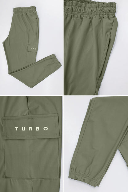 Turbo's Essential Workout Running Men's Dryfit Trouser In Olive