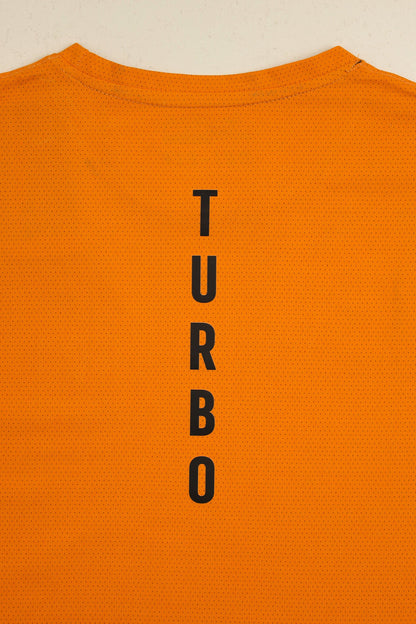Turbo 'Aero-Flow' Perforated Running Dry-Fit Tee In Orange