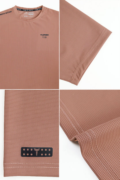 Turbo 'Strength Within' Performance Dry-Fit Tee In Pastel Pink