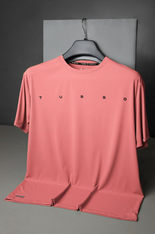 Turbo Multi-Sport Versatile Performance Dry-Fit Tee In Pastel Pink