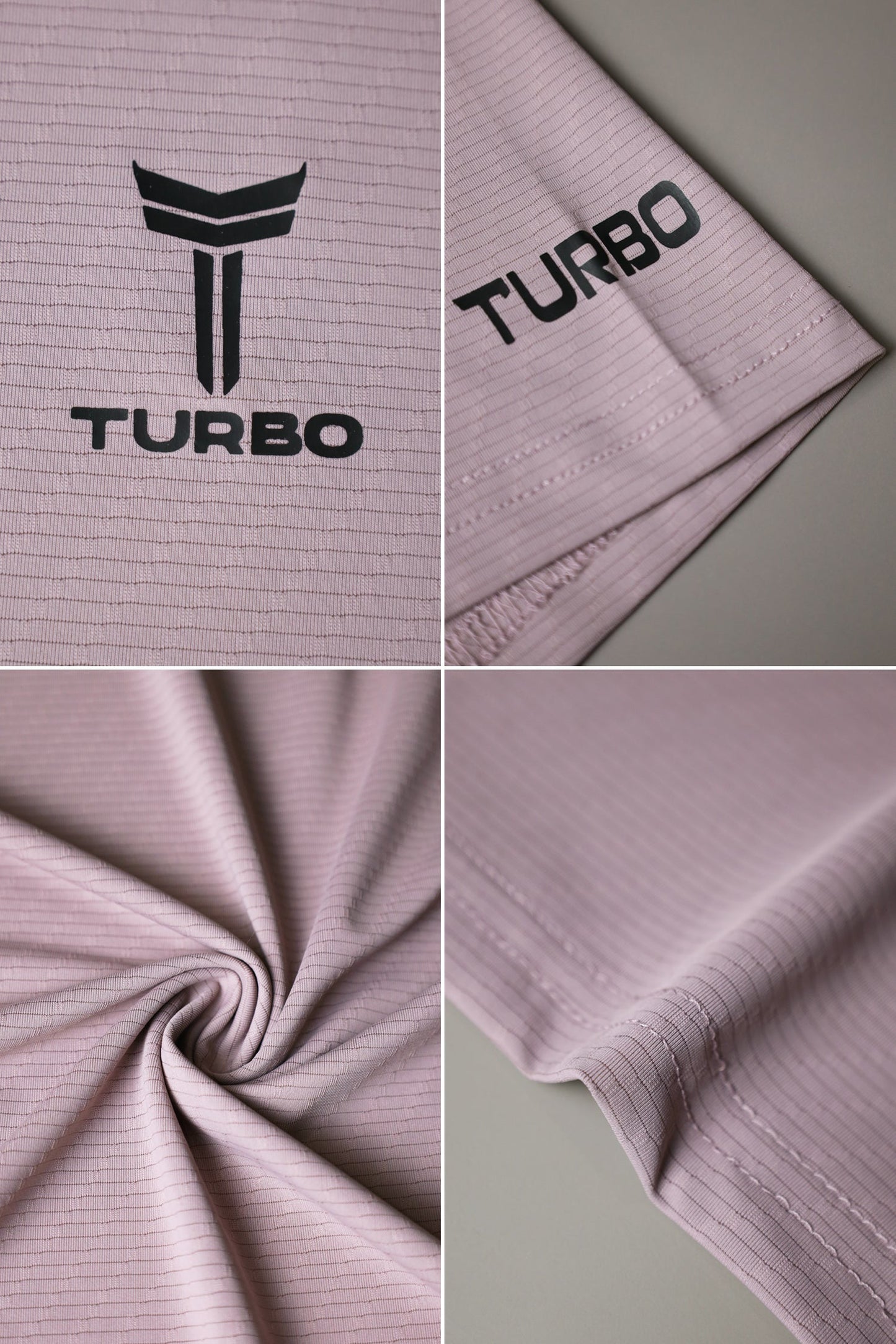 Turbo Elite Performance Series Dry-Fit Tee In Pastel Pink