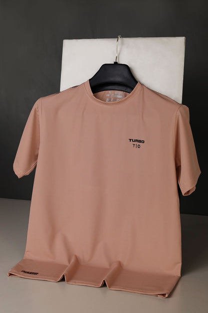 Turbo 'Strength Within' Performance Dry-Fit Tee In Pastel Pink