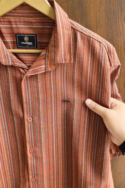 Turbo Spring Edit Textured Casual Shirt