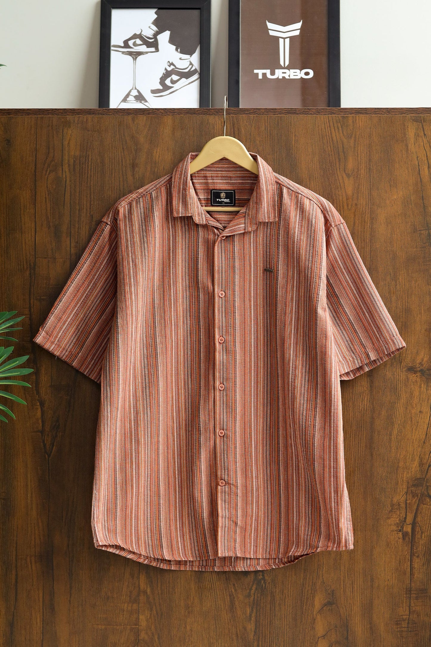 Turbo Spring Edit Textured Casual Shirt
