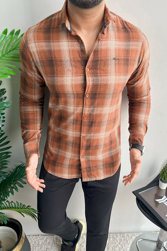 Fabrico Premium Flannel Long Sleeve Cotton Casual Shirt