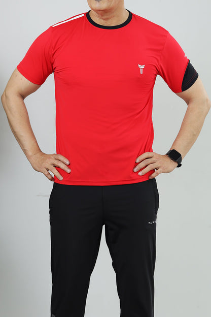 Turbo T-Storm Performance Climalite Dry-Fit Tee In Red