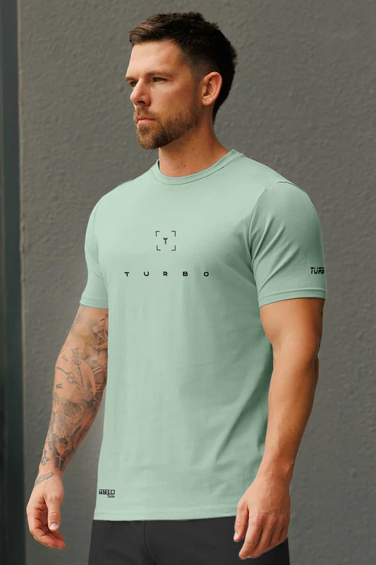 Turbo Scan Energy Breathable Mesh Dry-Fit Tee In Sea Foam