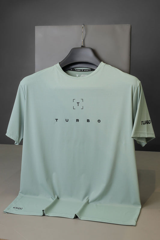 Turbo Scan Energy Breathable Mesh Dry-Fit Tee In Sea Foam