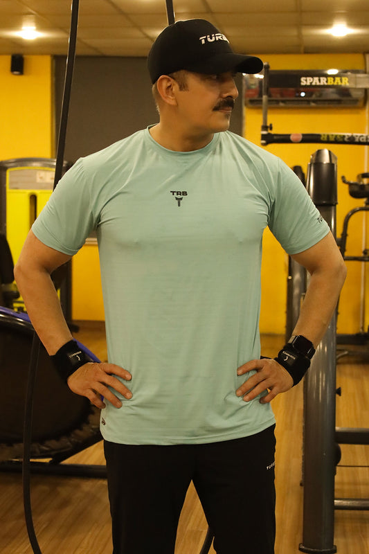 Turbo Run Club Airflow Cool Dry-Fit Tee In Sea Foam