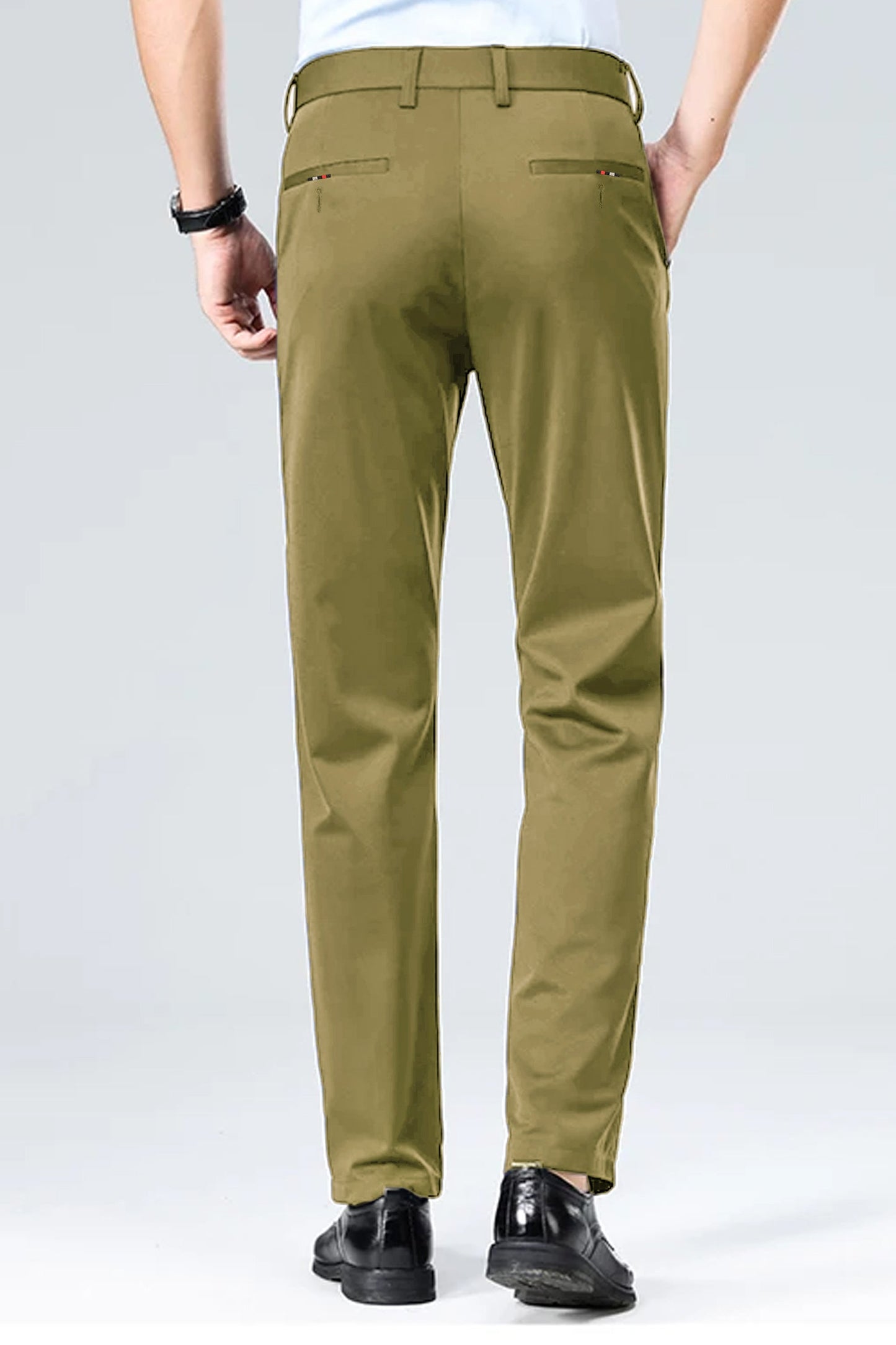 Turbo Axis Intelli-Drape Refined Fit Twil Cotton Pent In Sage Green