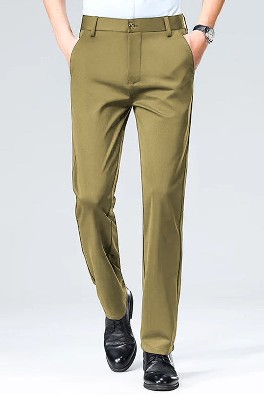 Turbo Axis Intelli-Drape Refined Fit Twil Cotton Pent In Sage Green