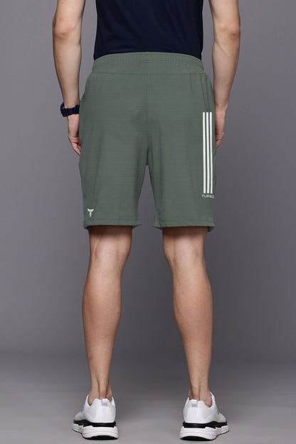 Turbo Trackside Triple Stripe Big Size Dry-Fit Men's Shorts