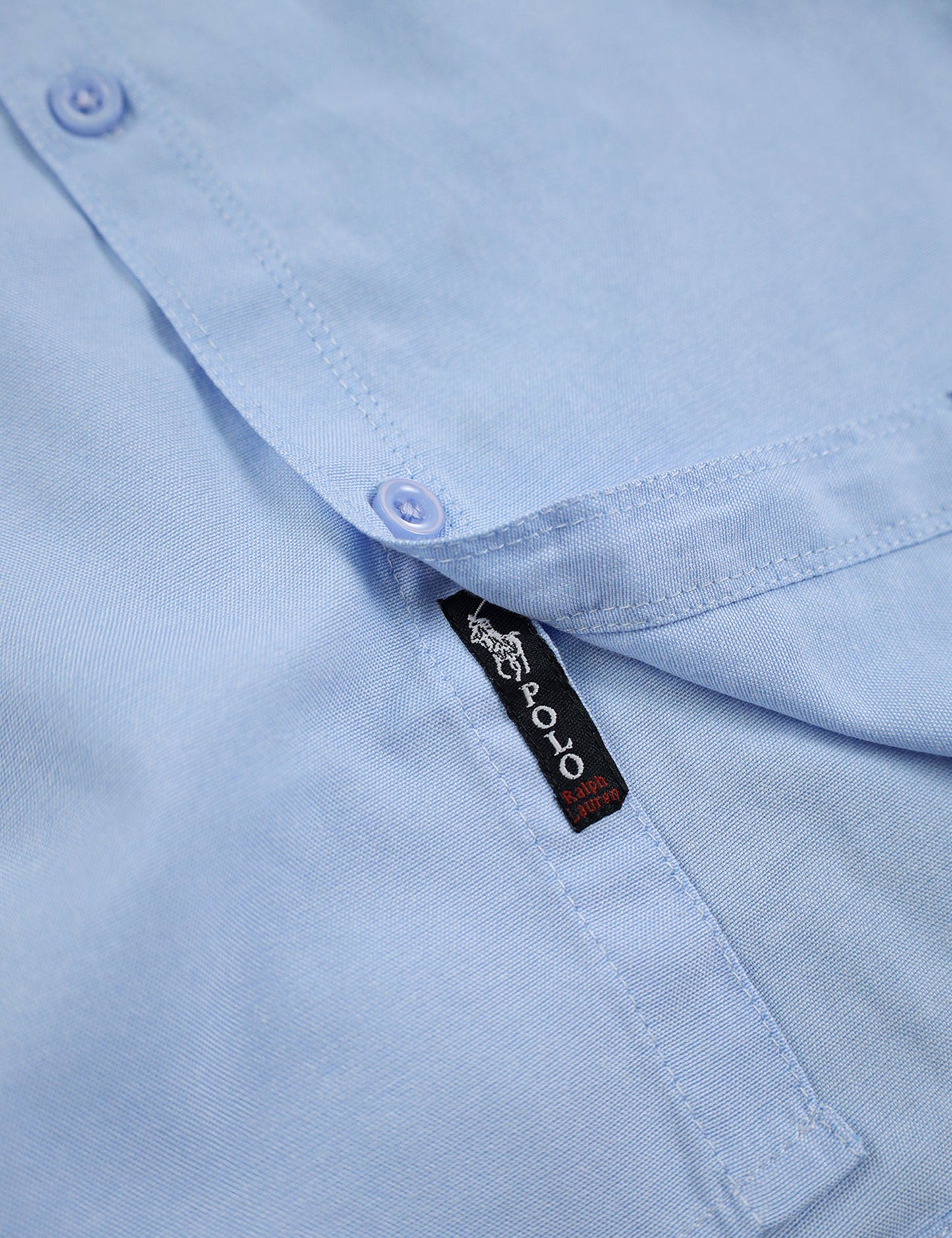 Polo Rph Lren SlimFit Classic Casual Shirt In Sky Blue