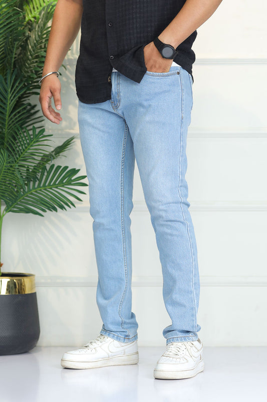 Turbo 'Axis' Modern-Fit Slim Fit Jeans In Sky Blue