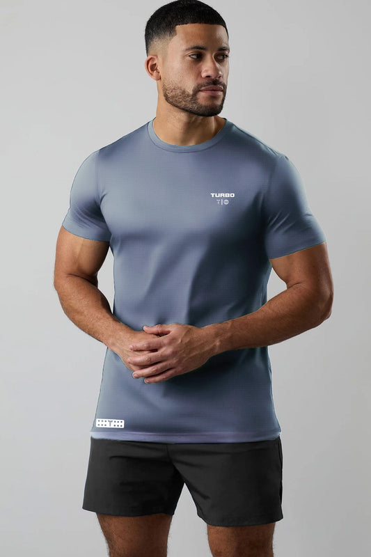 Turbo 'Strength Within' Performance Dry-Fit Tee In Slate Grey