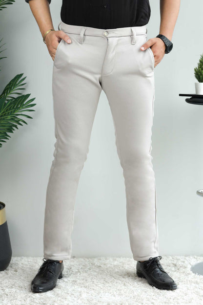 Elegant Self Texture Knitted Cotton Ankle fit Pant