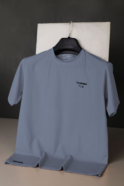 Turbo 'Strength Within' Performance Dry-Fit Tee In Slate Grey