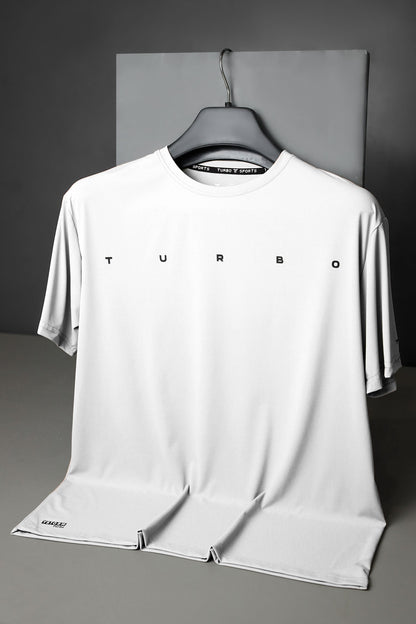 Turbo Multi-Sport Versatile Performance Dry-Fit Tee In White