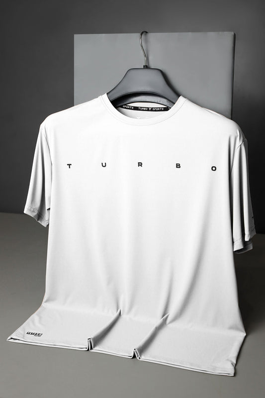 Turbo Multi-Sport Versatile Performance Dry-Fit Tee In White