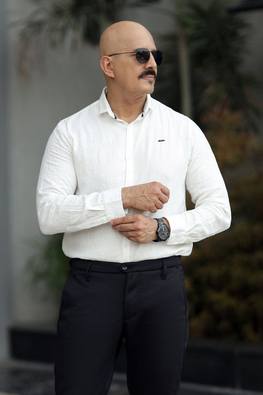 Turbo Vintage Patterend Long Sleeve Cotton Casual Shirt