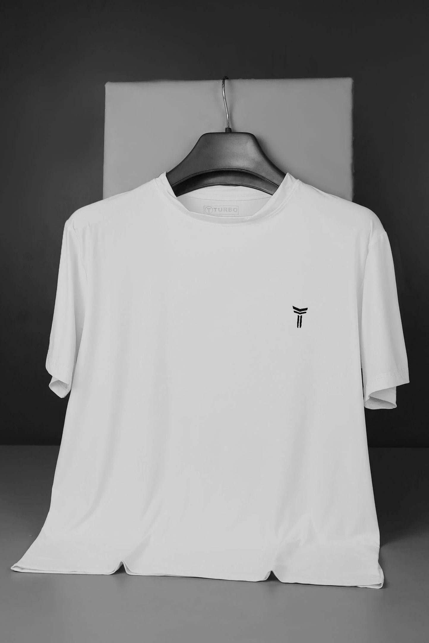 Turbo 'The Gymrat Manifesto' Graphic Performance Dry-Fit Tee In White