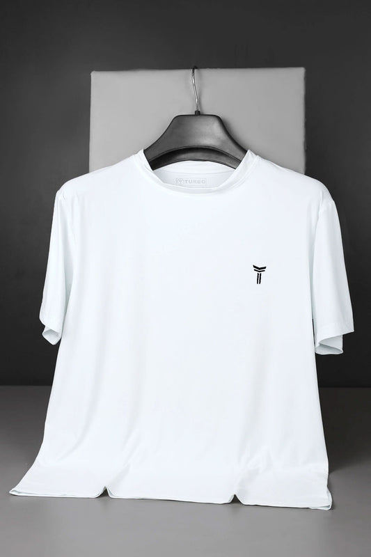 Turbo 'The Gymrat Manifesto' Graphic Performance Dry-Fit Tee In White