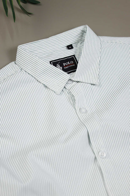 Polo Rph Lren Stripe Poplin Cotton Casual Shirt