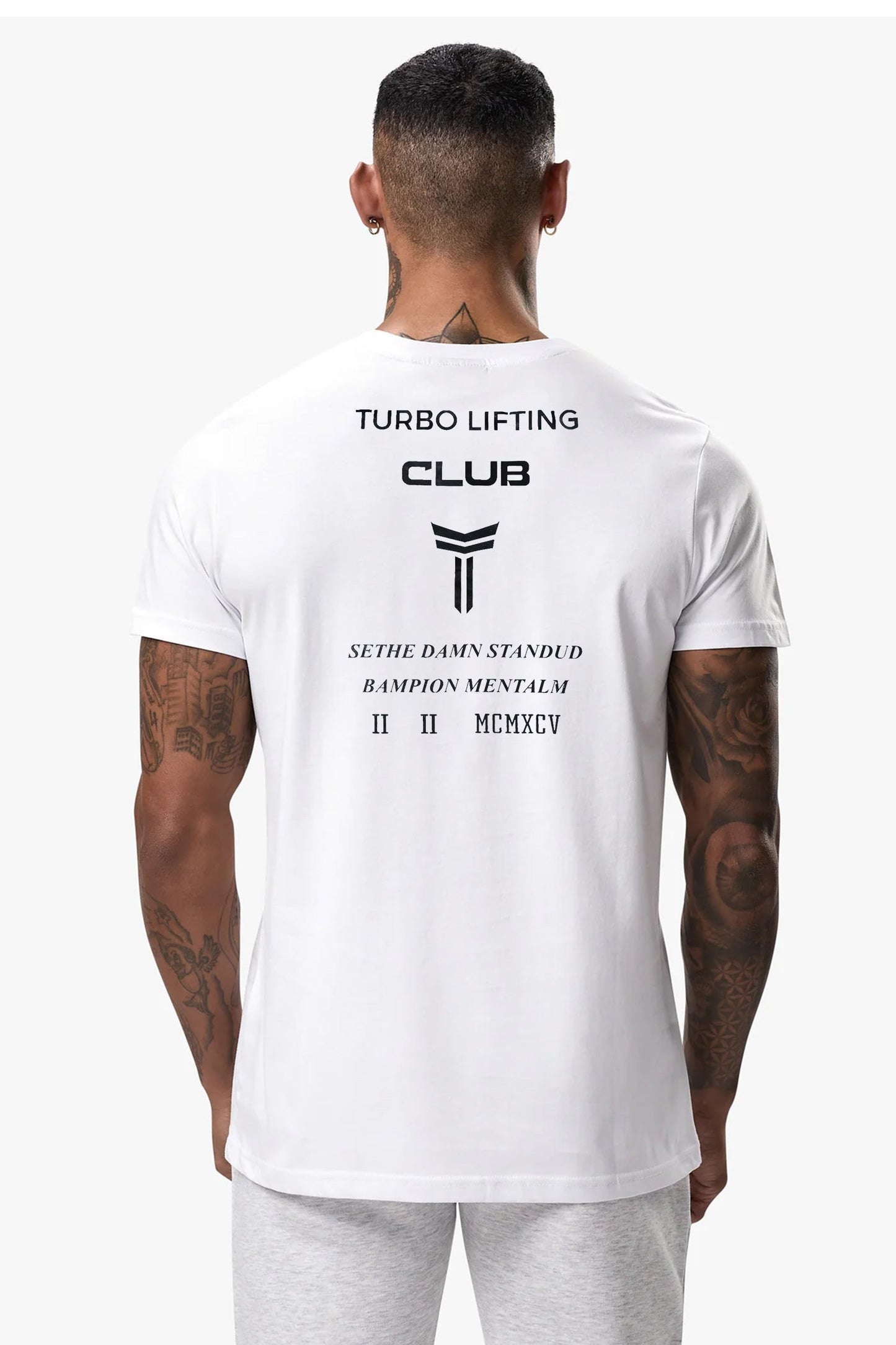 Turbo Champion Mentality Statement Dry-Fit Tee In White