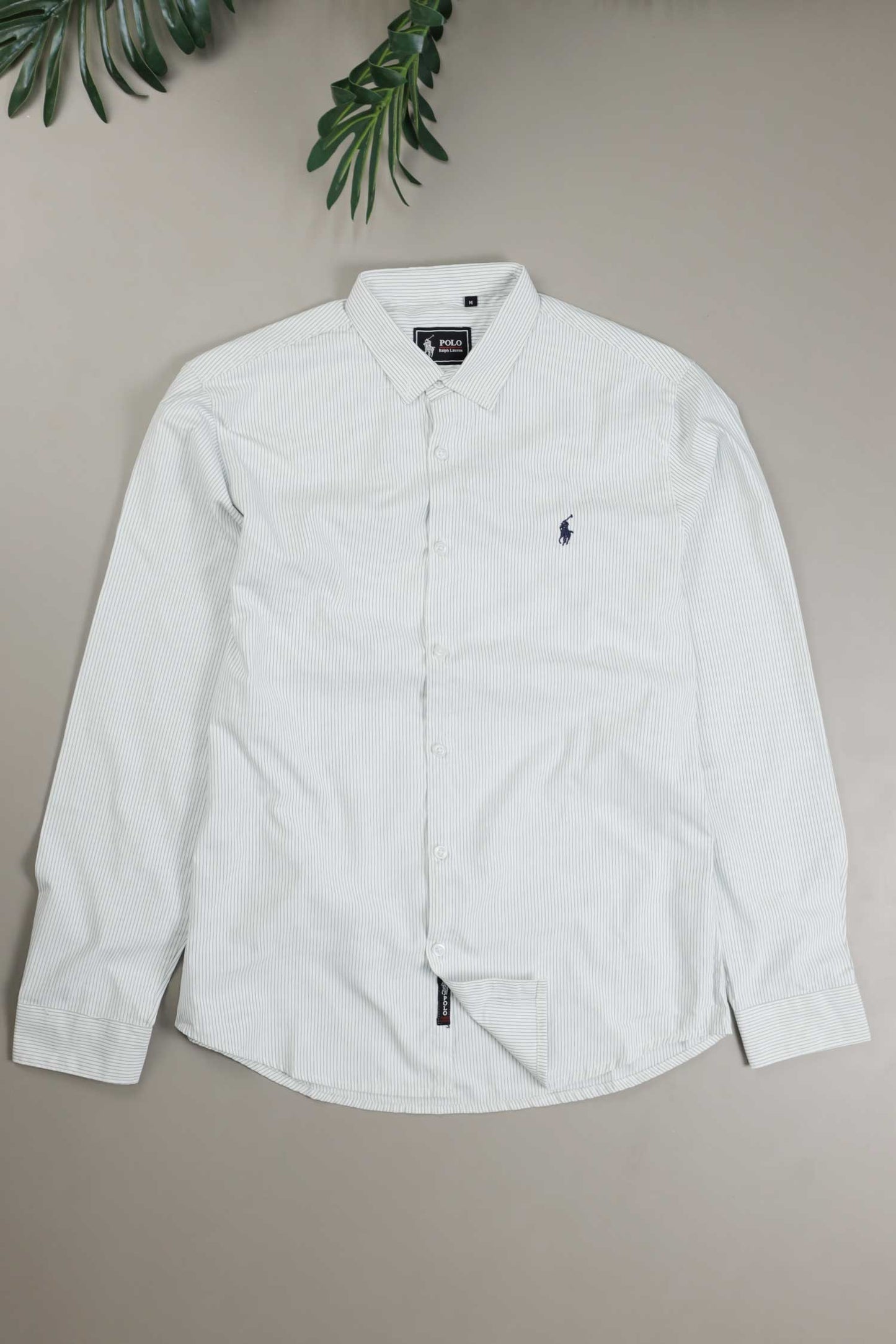 Polo Rph Lren Stripe Poplin Cotton Casual Shirt