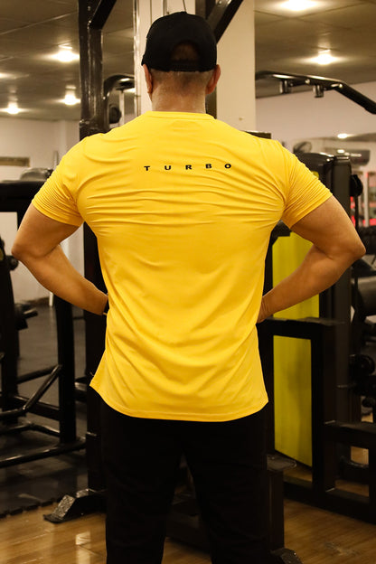 Turbo Multi-Sport Versatile Performance Dry-Fit Tee In Yellow