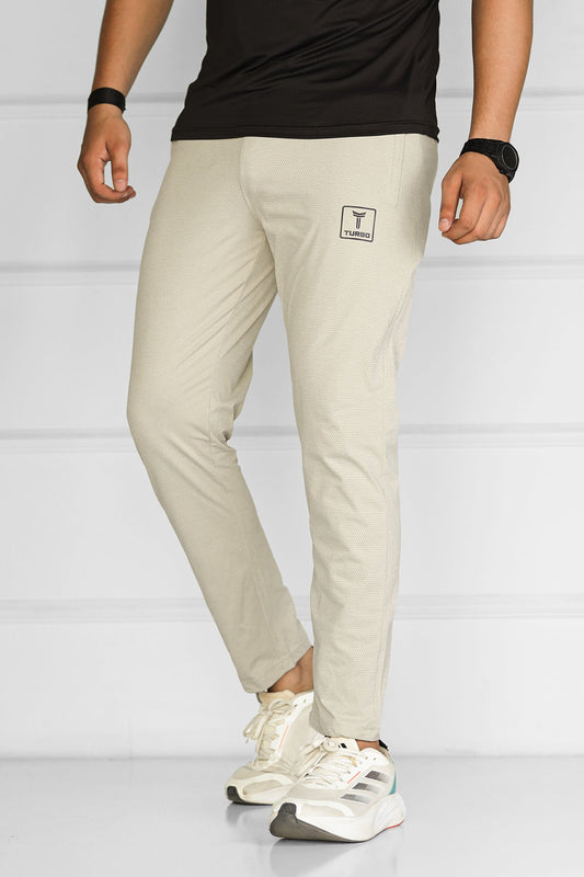 Turbo 'Fitness Club' Team Issue Sportswear Men's Dryfit Trouser In Beige
